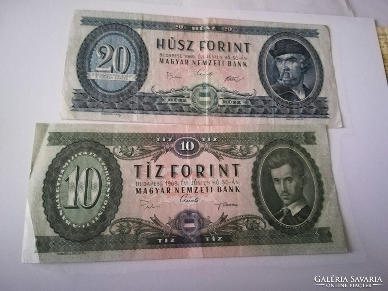 1969. 10 forint és 20 Forint LOT
