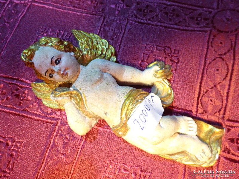 Plaster figure, lying angel, length 11.5 cm. He has!