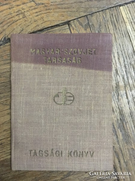 Magyar Szovjet Társaság Tagsági Könyv
