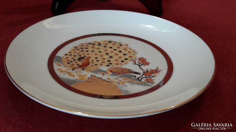 Peacock porcelain plate, bird plate 2.