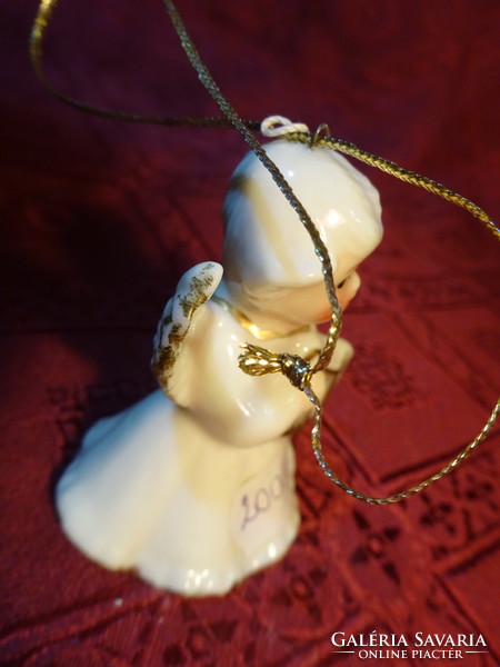 Porcelain angel, Christmas tree ornament, bell at the same time, height 6 cm. He has!