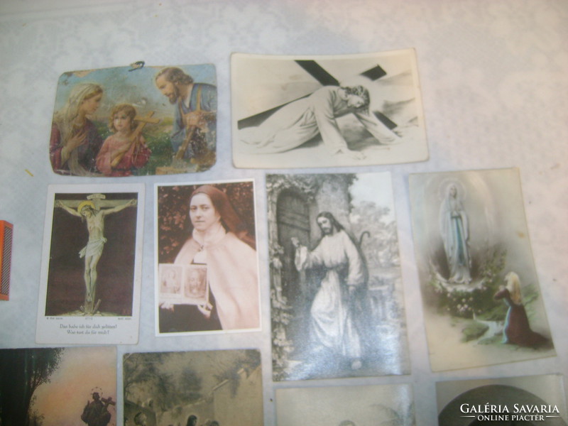 Egyházi, vallási témájú képek, fotók, képeslapok - tizenhárom darab