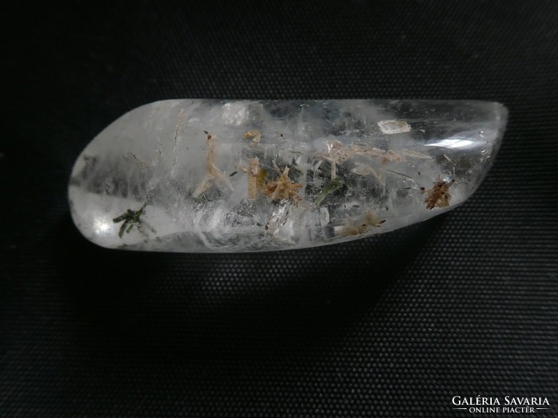 Natural rhinestone with actinolite and chlorite needle inclusions. 15 Grams