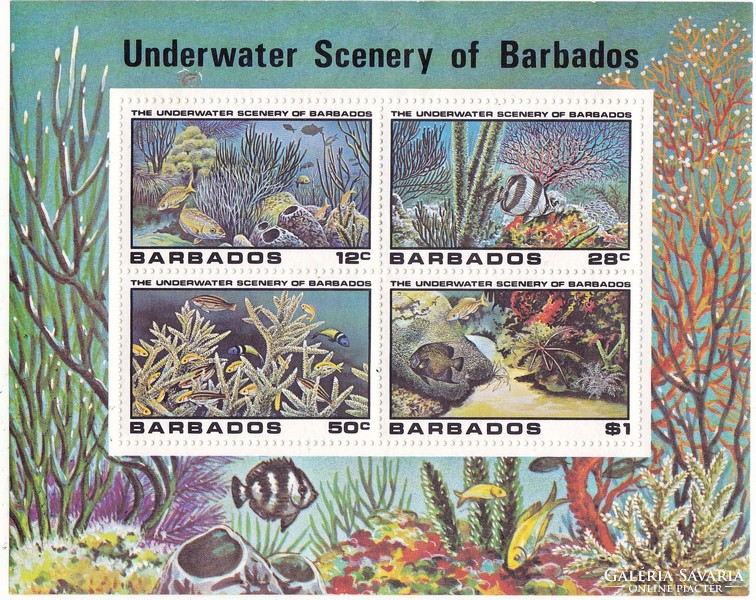 Barbados emlékbélyeg blokk 1980