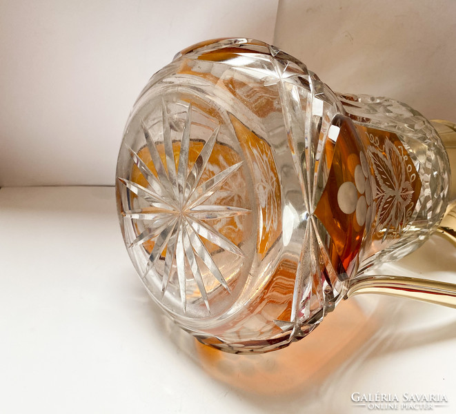Huge crystal glass decanter!