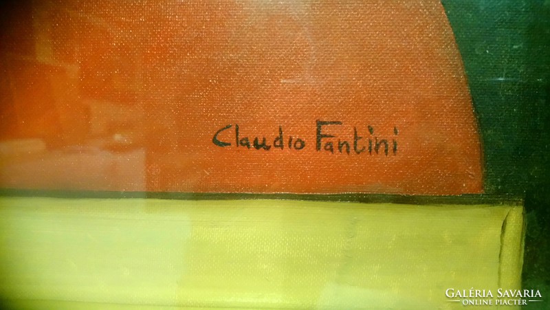 Claudio Fantini : Angyal, Madonna , olaj vászon .
