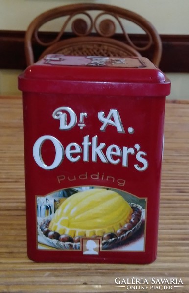 Dr. a. Oetker s pudding metal storage box