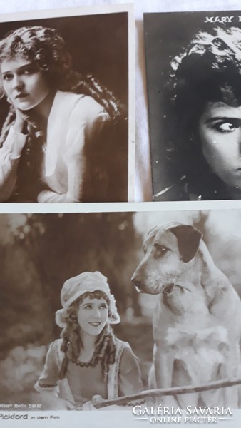 Mary Pickford sztárfotók 3 db