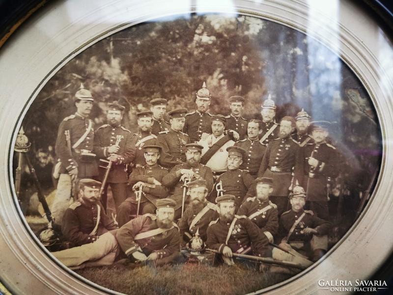 Antique photo, military group photo