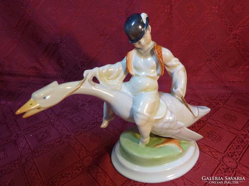 Herend porcelain figurine, goose matyi, height 20 cm. He has!
