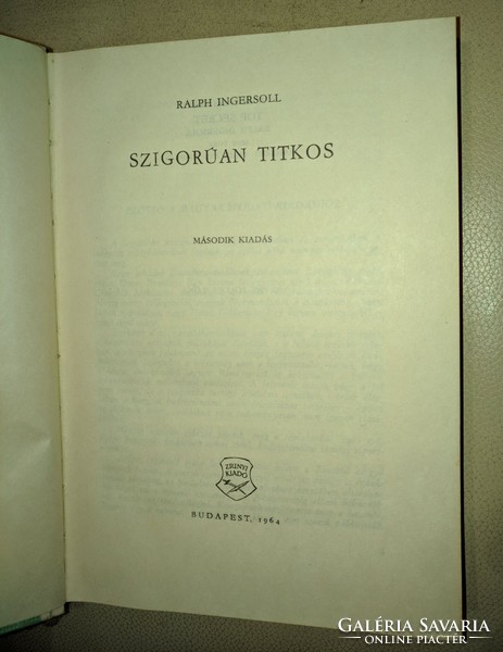 Szigorúan titkos - Ralph Ingersoll  1964