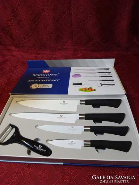 Berghome switzerland set of five quality knives in original box. He has!