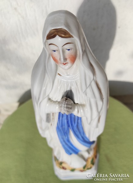 Hatalmas 100 éves porcelán Imádkozó Mária ,38cm gyönyörű!N.D.De Lourdes,Lourdes Madonna, Francia