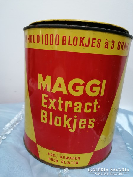 Retro fém Maggi - s doboz, nagyméretű