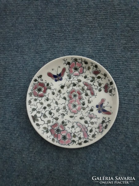 Régi ritka Zsolnay családi címeres porcelán tányér