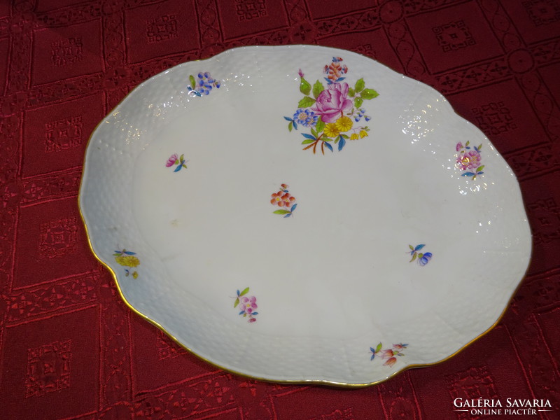 Herend porcelain, hbc patterned bowl. Size: 26.5 x 21 x 3.5 cm. He has!