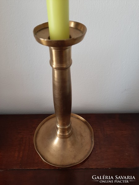 Antique copper candle holder xix no. 21 Cm