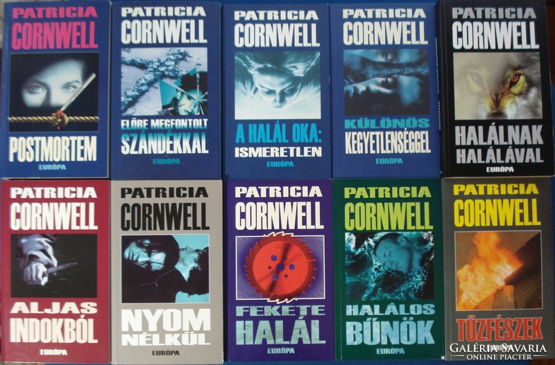 Patricia Cornwell 10 regénye  (Scarpetta sorozat)