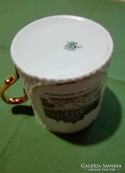 Antik, Victoria Austria porcelán csésze, 2,5 dl-es