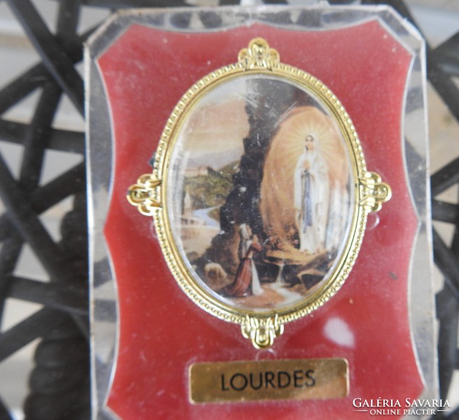 Vintage Lourdes -i emlék - ajándéktárgy - kegytárgy