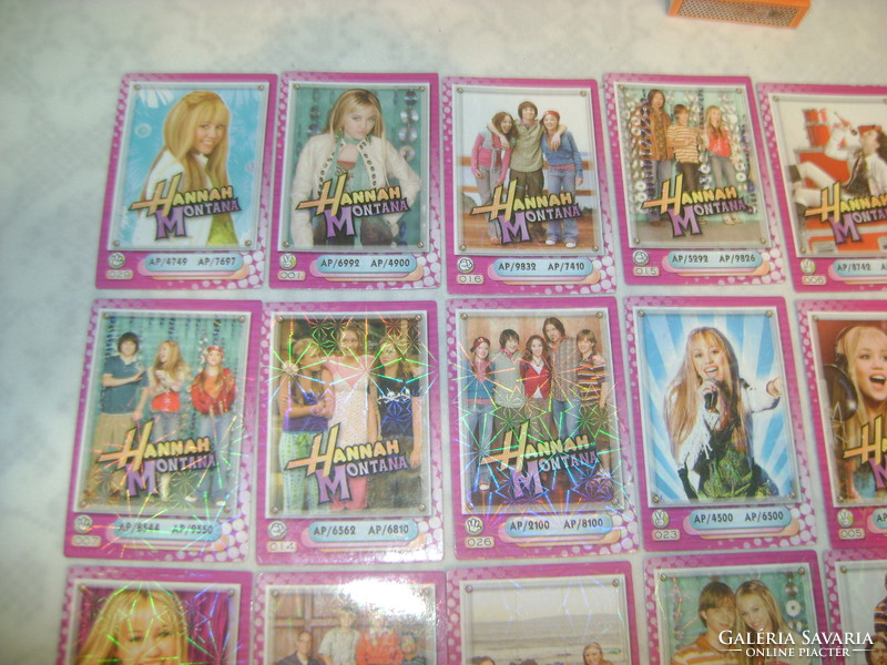 Hannah Montana - csajos kártya, gyermek kártya - harminchat darab
