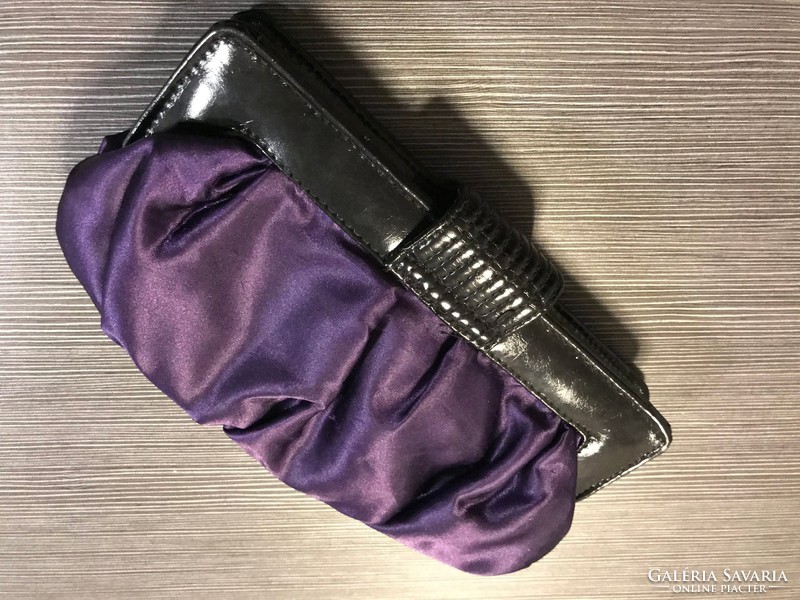 Theatrical purple silk small bag