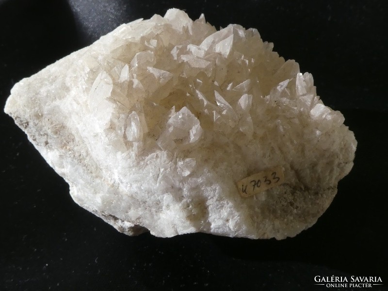 Natural colemanite crystal group on the bedrock. Rare borate mineral. Collectible piece. 258 Grams