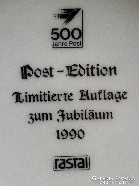 A Német posta jubileumi kiadásu kórsó. 