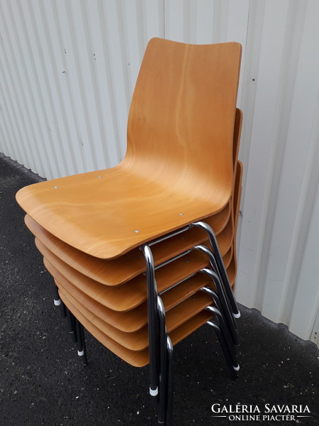 Vintage MAUSER krómozott csővázas szék 6 db 1970-es évek ár darabár