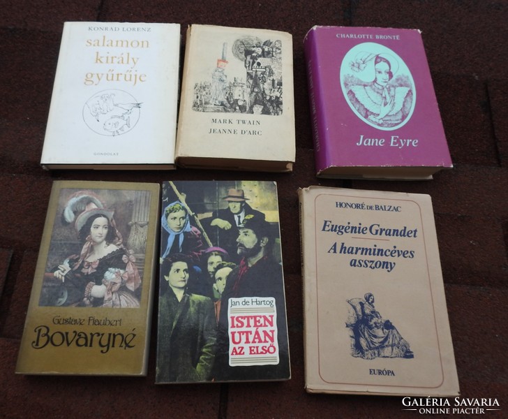 Classics: Flaubert / Balzac / Hartog / Mark Twain / Lorenz/ c. Bronte