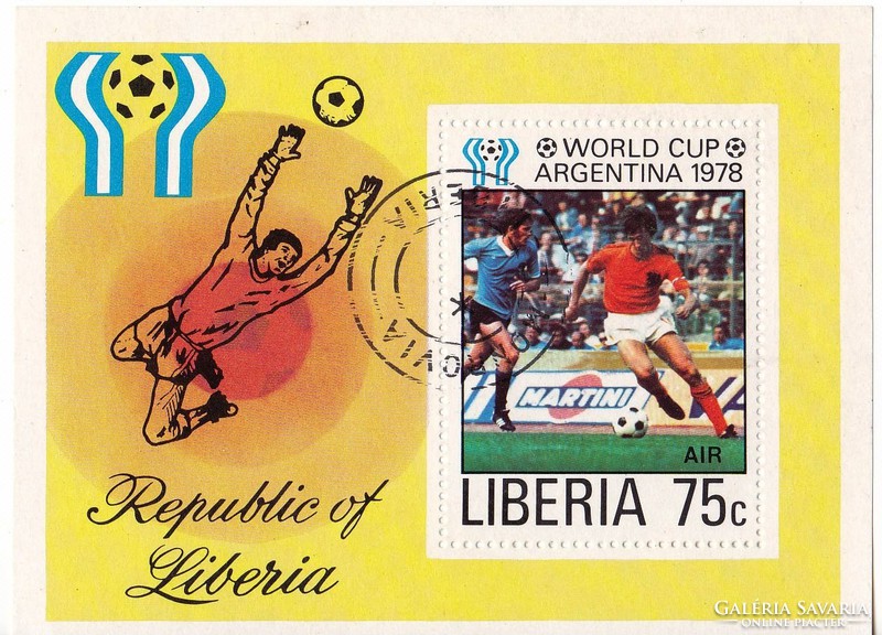 Libéria légiposta bélyeg blokk 1978