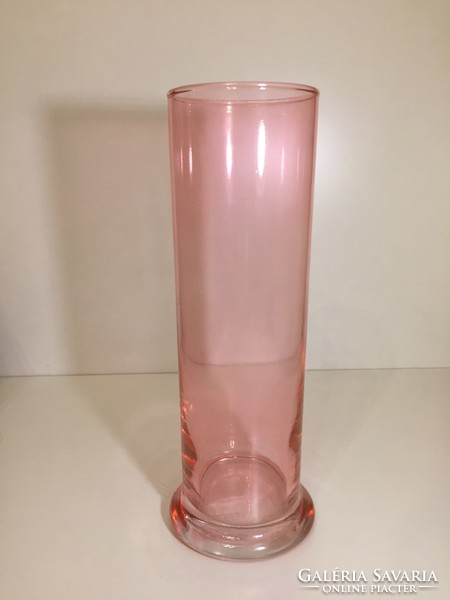 Rózsaszín üveg csőváza (16) 