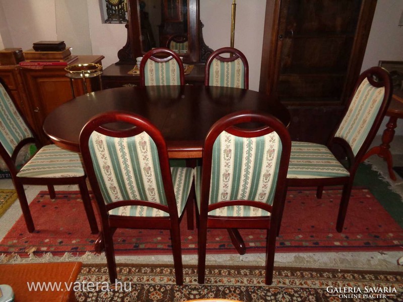 Set of 6 mahogany chairs