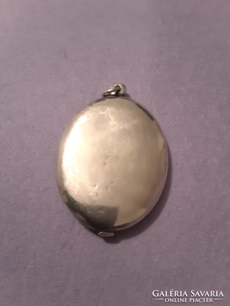 Antique silver photo holder pendant!