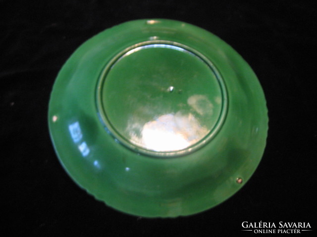 Saarreguimines  majolika tányér , használva nem volt  19,6  cm