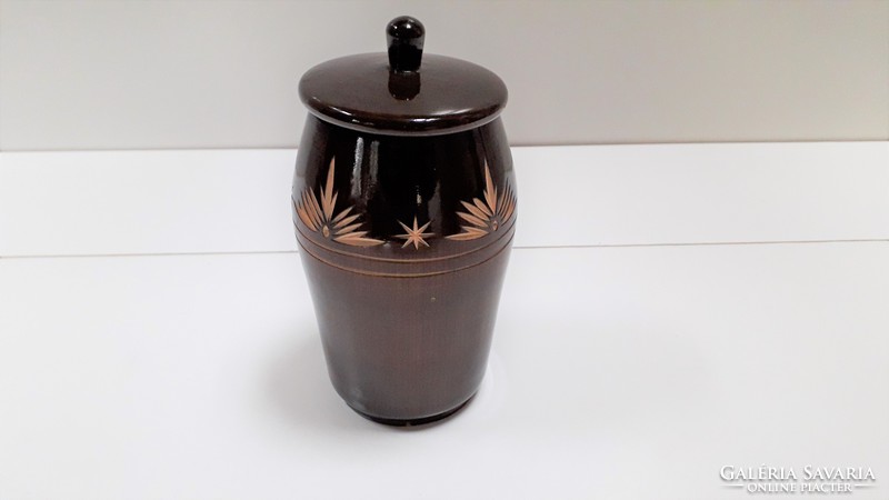 Hand-carved ornament holder with lid