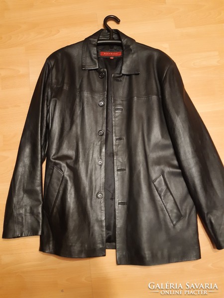 Philip russel black, nappa leather jacket xxl