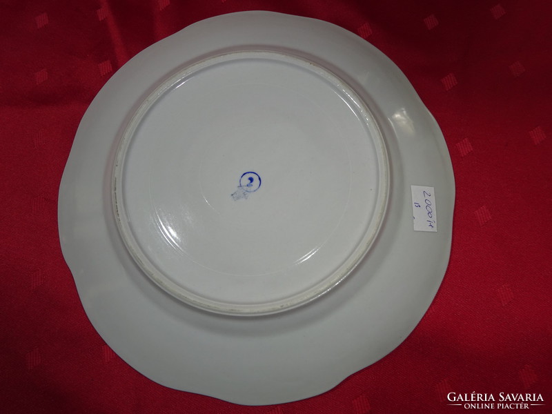 Zsolnay porcelain, antique, flat plate with shield seal, diameter 23.5 cm. He has!