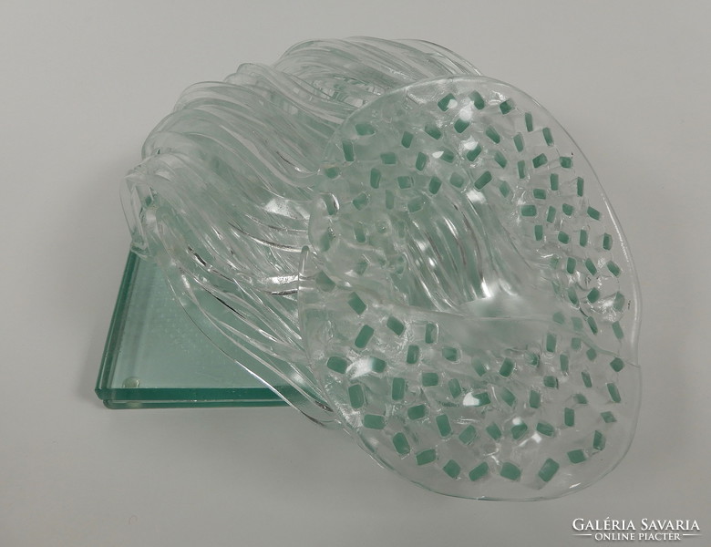 Kertészfi Ágnes: Medúza, egyedi üveg dísztárgy