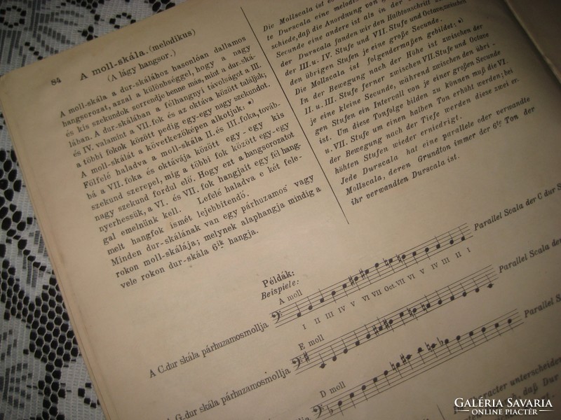 Zenei könyv . D: Popper  Teoretisch , Praktische  , Violincellschule  magyar- német zenei könyv