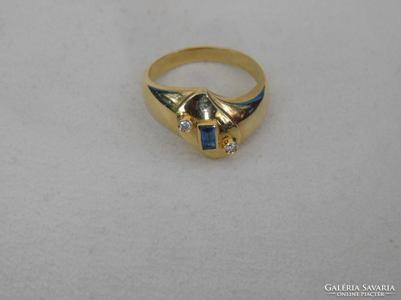 Arany 18 k Női gyűrű   6.3 gr