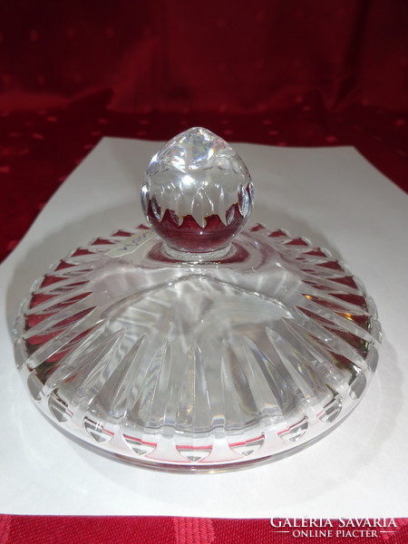 Glass roof - bonbonier, or sugar bowl - has a diameter of 10.5 cm. He has!