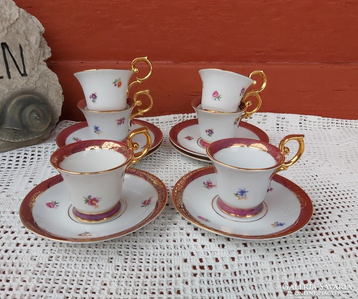 Beautiful martinroda floral 6 pcs pm made in germany coffee cup sets with beautiful collector beauties