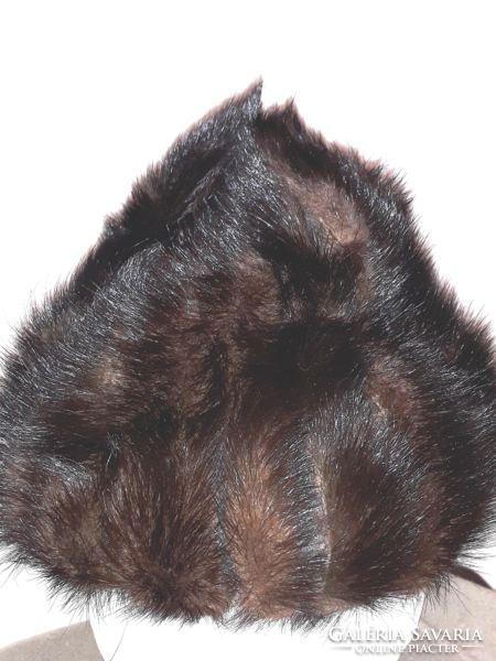 Kanadai  valódi szőrme sapka 56-58-as méret