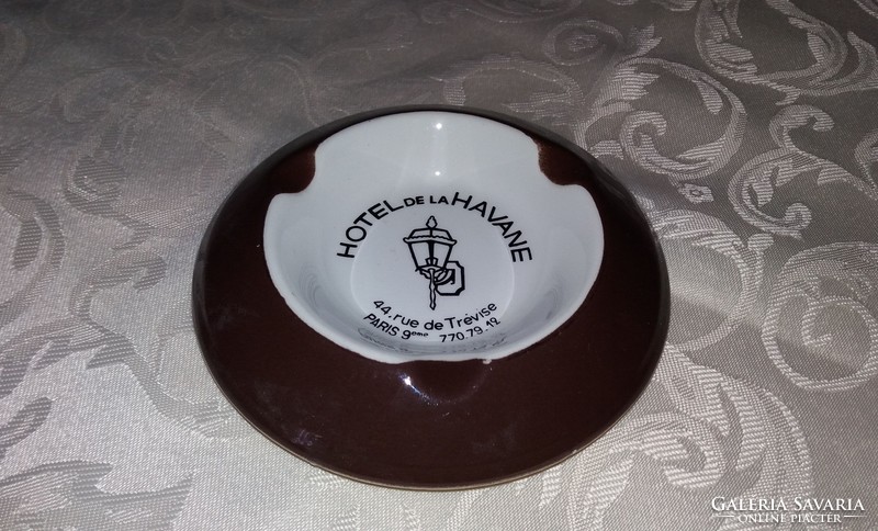 French porcelain ashtray ashtray hotel de la havane paris, orchies moulin des loups