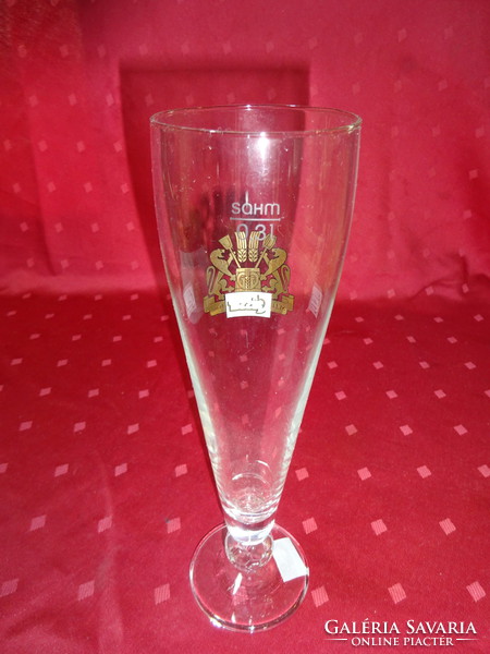 Gasser beer glass with World Cup ball at the bottom, 3 decis. He has!