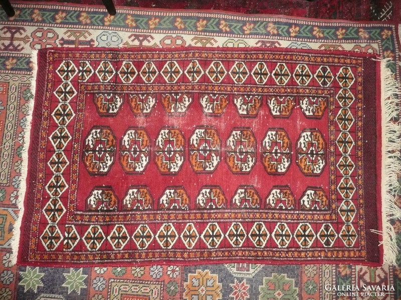 Antique, guaranteed hand-knotted, Persian carpet, western Turkestan-tekke around 1940