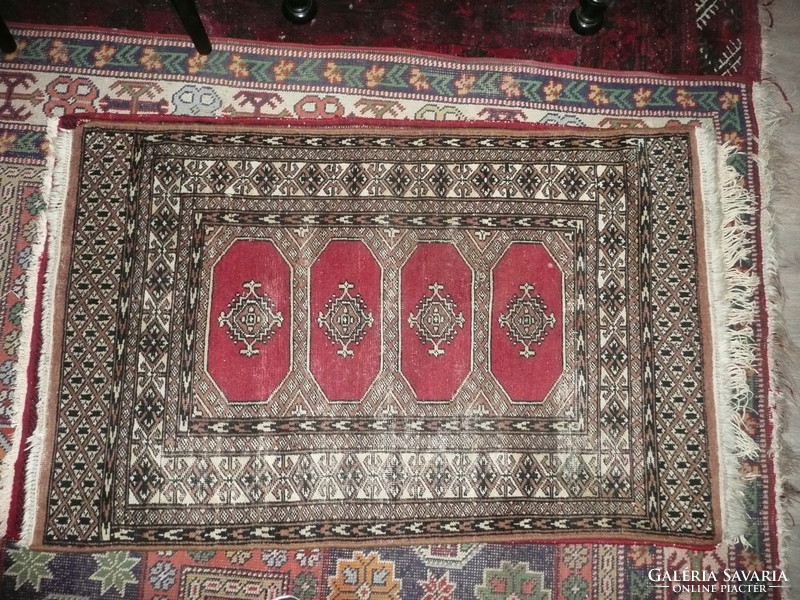 Guaranteed hand-knotted antique Persian rug, Bokhara-Pakistan circa 1950