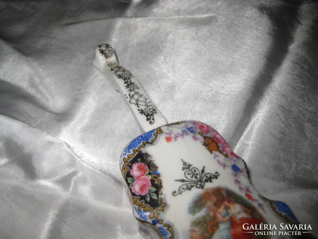 Alt wien, jewelry holder, porcelain violin, 16.5 cm, interesting, rarely seen object