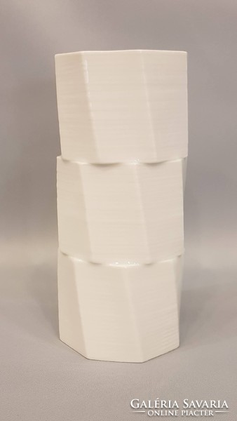 Babos Pálma tervezte 3D modern váza, pohár (Zsolnay)